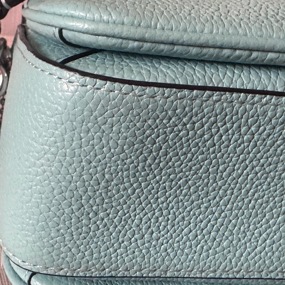 EUC Coach Cassie 19 Blue Leather Crossbody Bag - Picture 5 of 8
